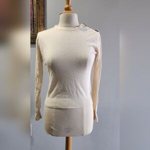 MONOPRIX femme Ivory Crewneck Top